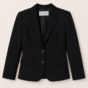 Tahari Women's Classic Black Suit Jacket